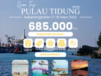 OPEN TRIP PULAU TIDUNG 2H1M | 17-18 SEPTEMBER 2022